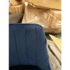 GRADE A2 - Navy Blue Velvet Upholstered Bar Stool - Macie