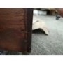 GRADE A2 - Dark Wood & Gold Coffee Table - Dejan