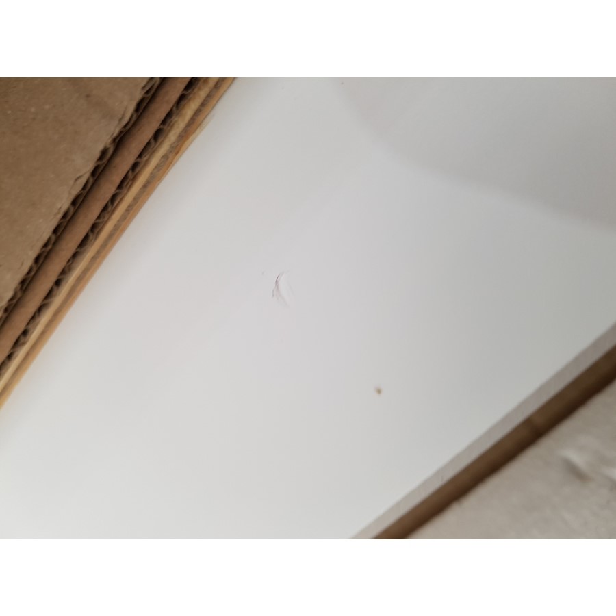 GRADE A2 - Windermere Mid Sleeper in White with Pull Out Desk