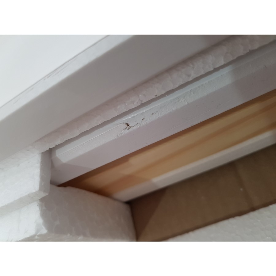 GRADE A2 - Windermere Mid Sleeper in White with Pull Out Desk