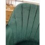 GRADE A2 - Teal Blue Velvet Office Chair - Tub Seat - Logan