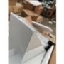 GRADE A2 - White Gloss Corner Desk with Gold Legs - Roxy