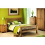 Solid Oak Double Wardrobe with 2 Drawers - Marlborough - Julian Bowen