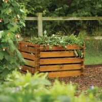 Rowlinson Budget Wooden Garden Composter - 20 x 100cm
