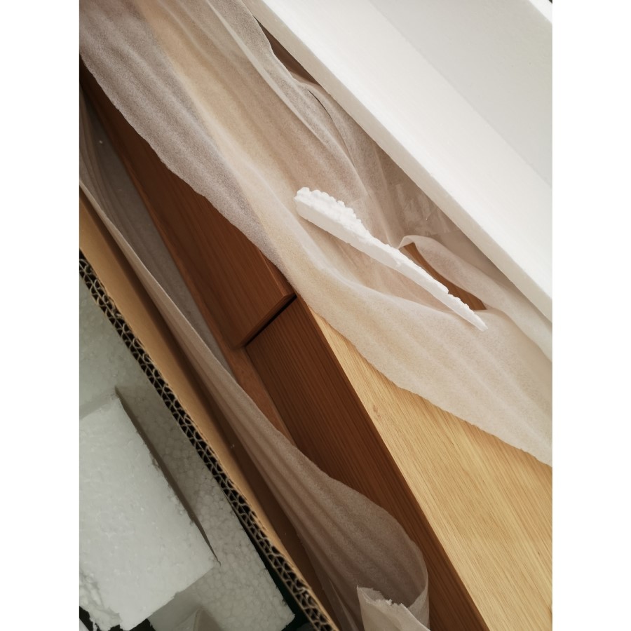 GRADE A2 - Solid Oak Console Table with Drawers - Scandi - Briana