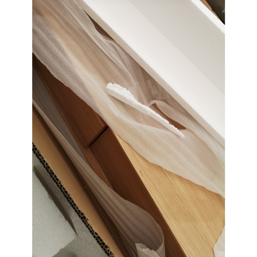 GRADE A2 - Solid Oak Console Table with Drawers - Scandi - Briana