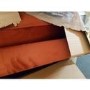 GRADE A2 - Burnt Orange Velvet Loveseat - Payton