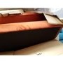 GRADE A2 - Burnt Orange Velvet Loveseat - Payton