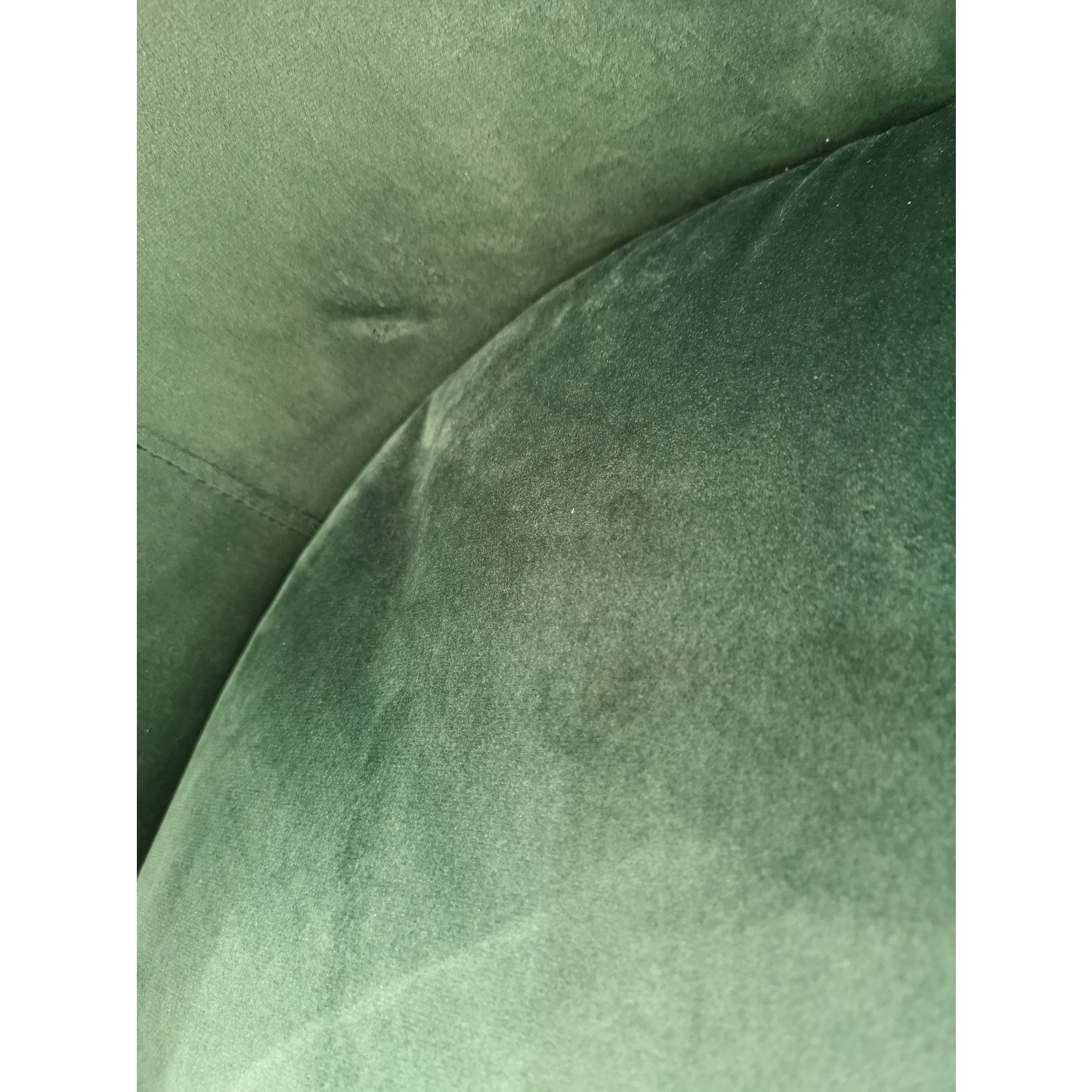 GRADE A2 Green Velvet Office Swivel Chair with Gold Base Marley