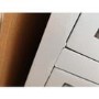 GRADE A2 - Alexis Mirrored 6 Drawer Chest of Drawers in Pale Grey with Carved Detail