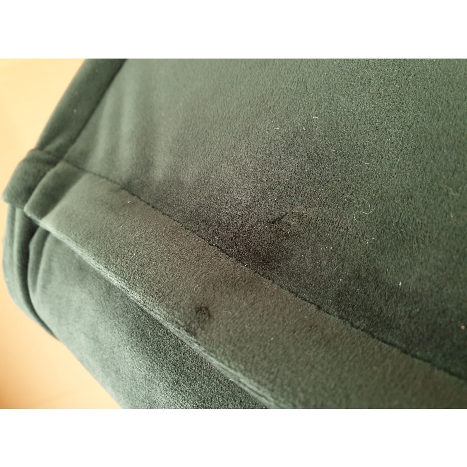 GRADE A2 Single Sofa Bed in Dark Green Velvet with Bolster Cushion Eleni Furniture123