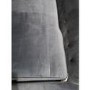 GRADE A2 - Navy Blue Velvet Corner Sofa with Bolster Cushions - Seats 3 - Idris