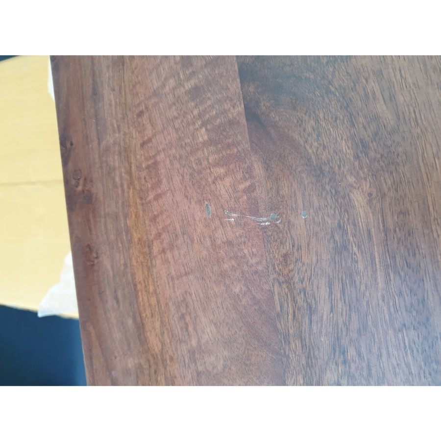 GRADE A2 - Dark Wood Drinks Cabinet - Dejan
