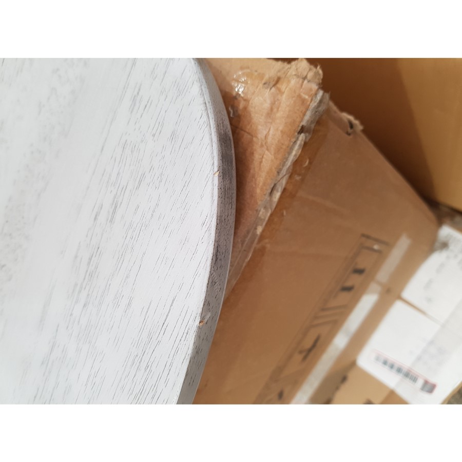 GRADE A2 - Pair of Grey Wooden Spindle Dining Chairs - Cami