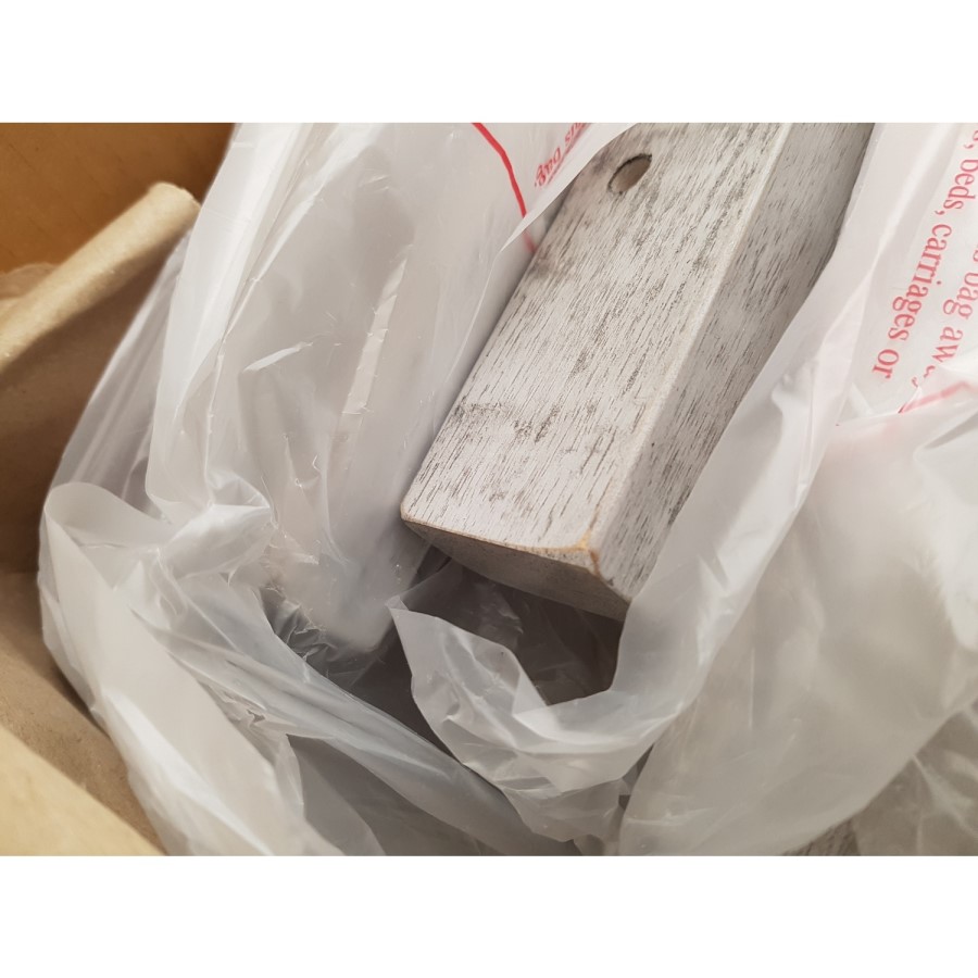 GRADE A2 - Pair of Grey Wooden Spindle Dining Chairs - Cami