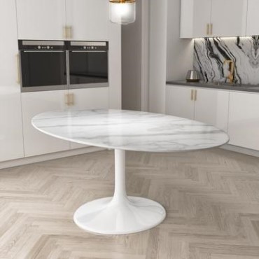 Dining Table Furniture123 Dining Table Furniture123, Round Extendable Dining Table In Ivory Seats 6 Julian Bowen Stamford