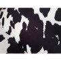 GRADE A2 - Felicity Small Velvet Bench in Cow Print with Stud Detailing