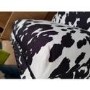 GRADE A2 - Felicity Small Velvet Bench in Cow Print with Stud Detailing