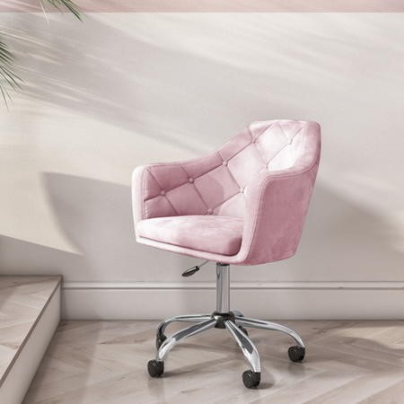 dusky pink office chair