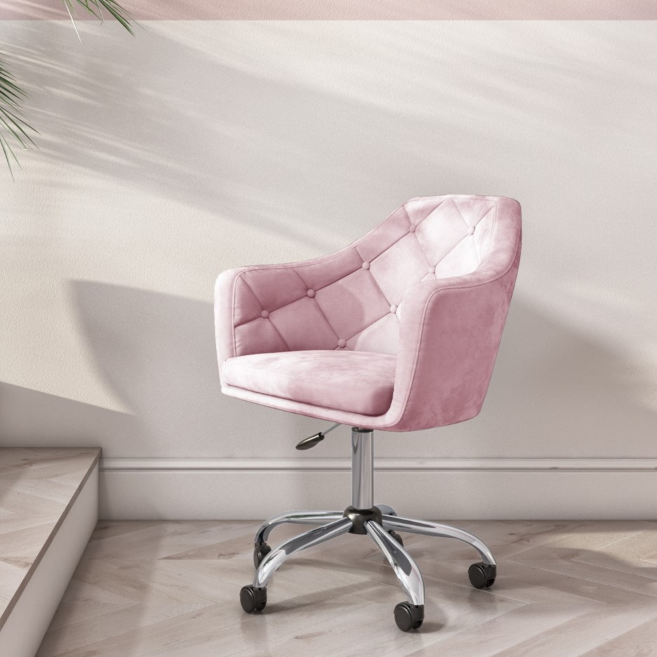 Light pink swivel chair Clearance