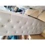 GRADE A2 - Safina Ottoman Storage Box in Beige Velvet