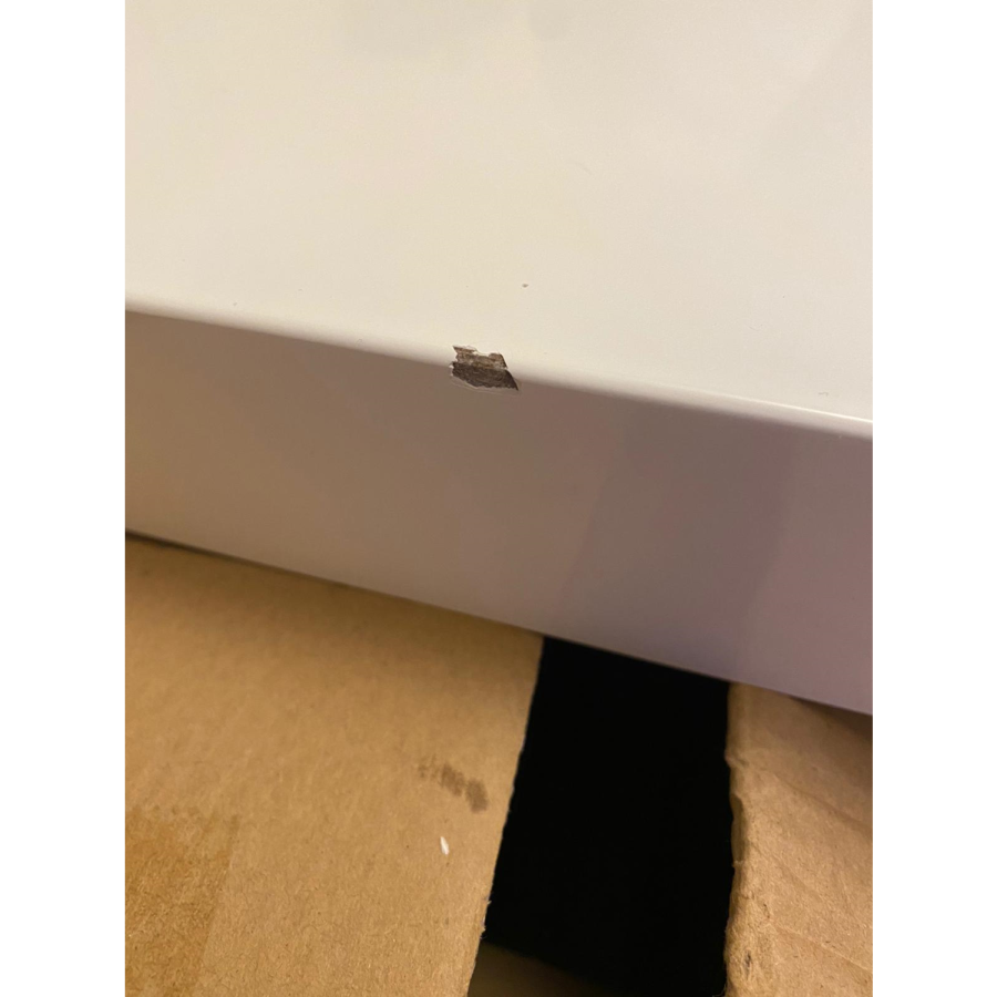 GRADE A2 - White Gloss Coffee Table with LED Lights - Tiffany