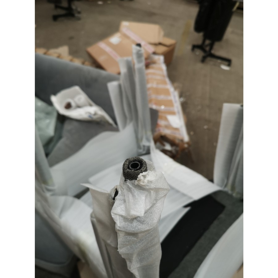 GRADE A2 - Julian Bowen Jazz Grey Fabric Stacking Chair 
