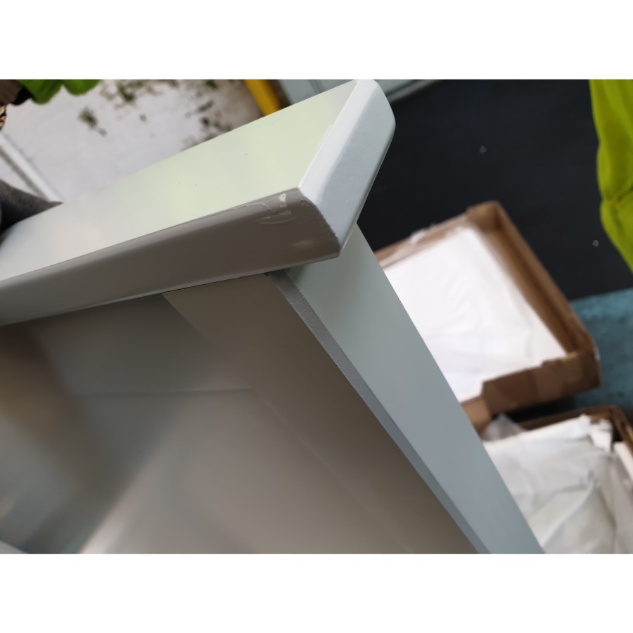 GRADE A2 - Julian Bowen Maine Grey Kingsize Bed