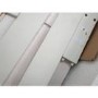 GRADE A2 - Harper White Solid Wood 3 Door 3 Drawer Wardrobe