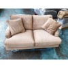 GRADE A2 - Payton Beige Velvet 2 Seater Sofa
