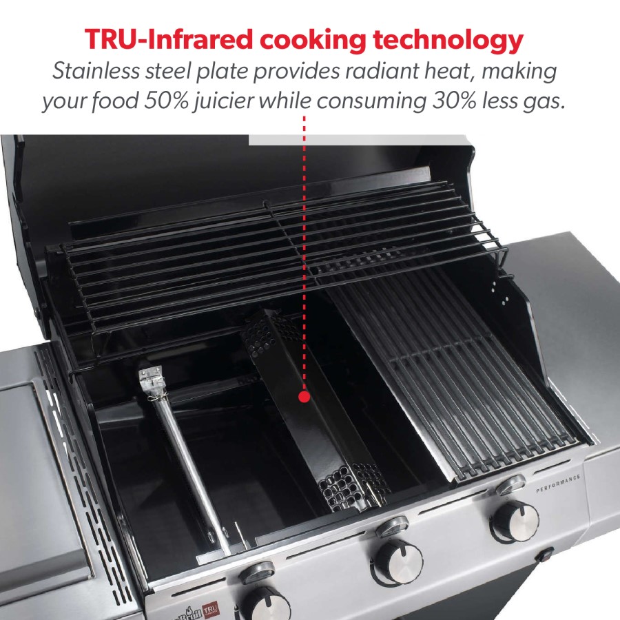 Char-Broil Performance Series High-End 3 Burner Gas BBQ with a Side-Burner. 