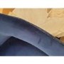 GRADE A2 - Pair of Navy Blue Velvet Dining Chairs with Buttoned Back - Jade Boutique
