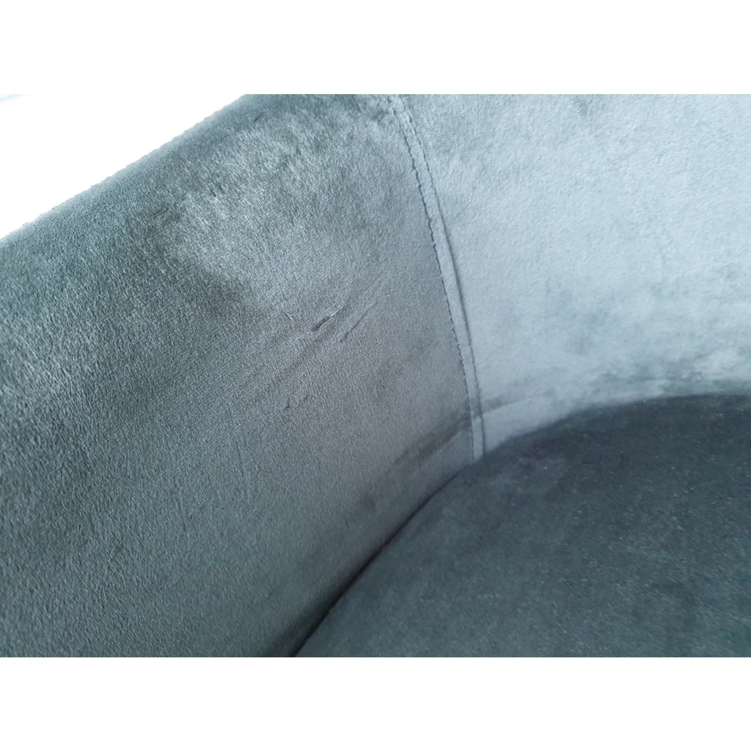 GRADE A2 Green Velvet Office Swivel Chair with Gold Base Marley