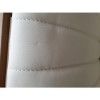 GRADE A2 - Cream Faux Leather Ribbed Bar Stool - Macie