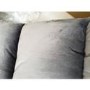 GRADE A2 - Dark Grey Velvet Swivel Recliner Chair with Footstool - Tyra
