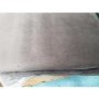 GRADE A2 - Dark Grey Velvet Swivel Recliner Chair with Footstool - Tyra