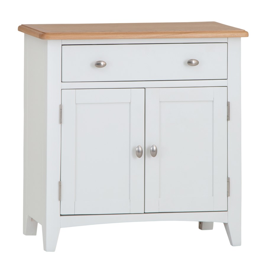 GRADE A2 - Bourton Small Sideboard in Cream and Light Oak