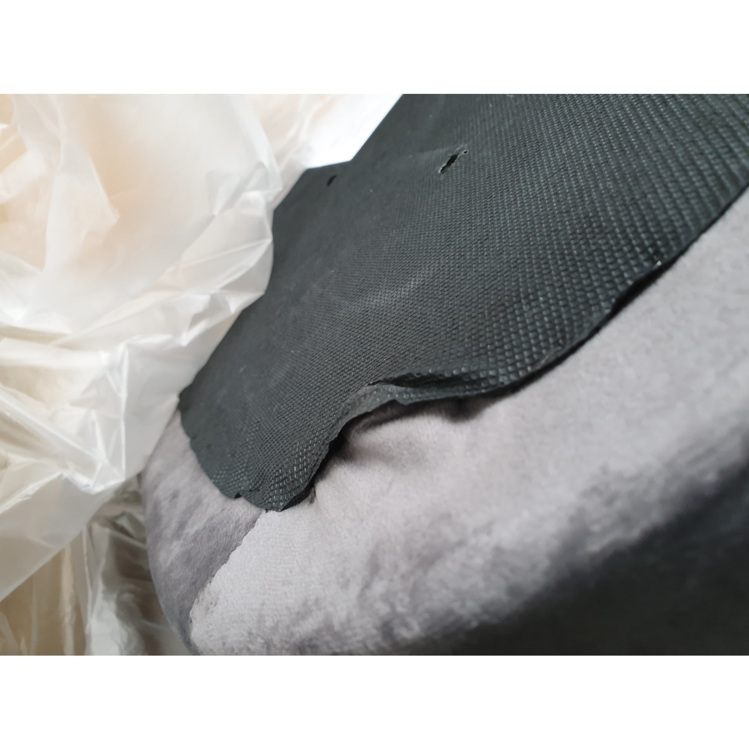 GRADE A2 Grey Velvet Bar Stool with Arms 67cm Logan Furniture123