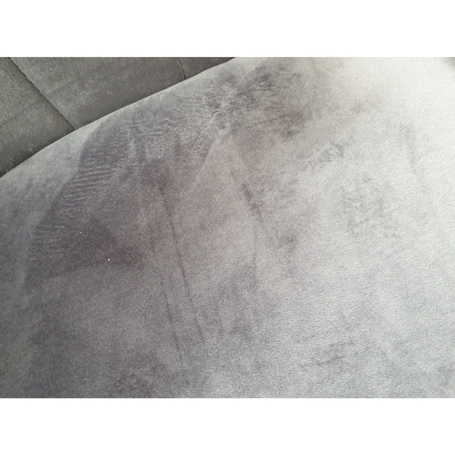 GRADE A2 Grey Velvet Bar Stool with Arms 67cm Logan Furniture123