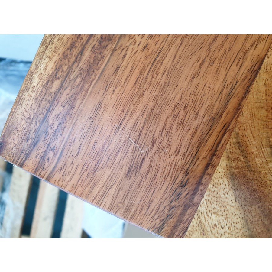 GRADE A2 - Narrow Console Table in Dark Wood with Drawers - Freya