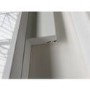 GRADE A2 - Large White High Gloss TV Unit with Grey Shelf - Harlow