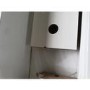GRADE A2 - Large White High Gloss TV Unit with Grey Shelf - Harlow