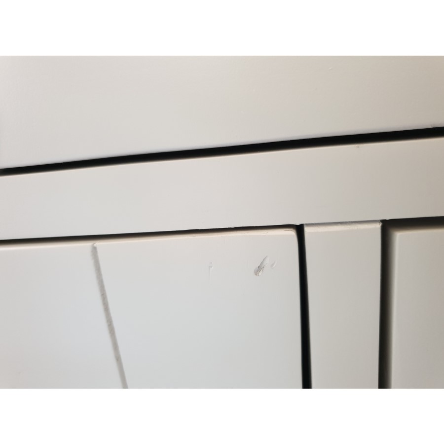 GRADE A2 - Large Grey & Oak Sideboard with Storage - Adeline