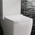 BeBa_16673 White Square Slim Soft Close Toilet Seat with Quick Release - Voss
