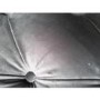 GRADE A2 - Milania Double Ottoman Bed in Silver Grey Velvet with Curved Headboard