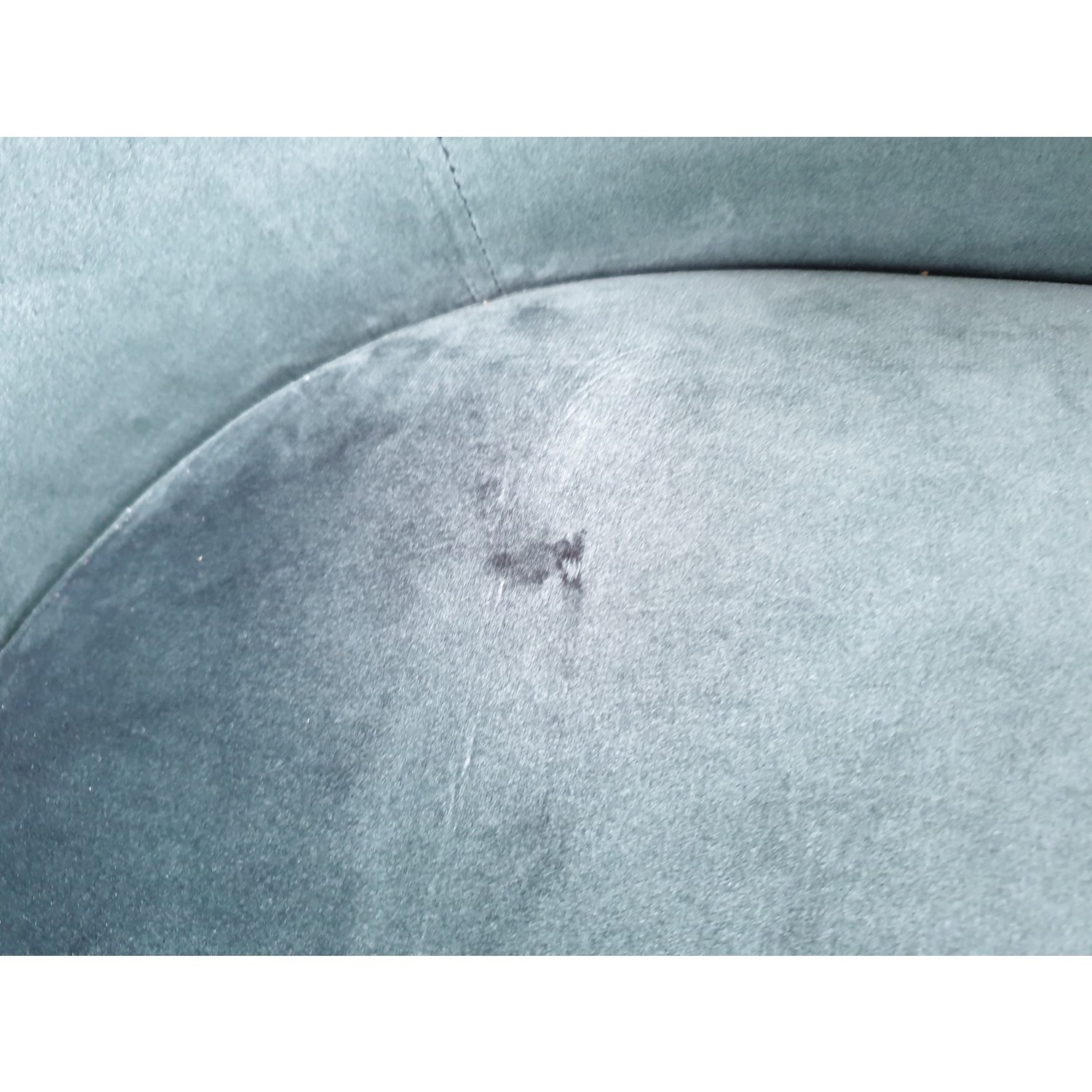 GRADE A2 Green Velvet Office Swivel Chair with Gold Base Marley