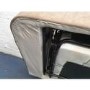 GRADE A2 - 3 Seater Chesterfield Sofa Bed in Beige Velvet - Sleeps 2 - Bronte