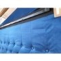 GRADE A2 - Sacha Velvet Day Bed in Navy Blue - Trundle Bed Included