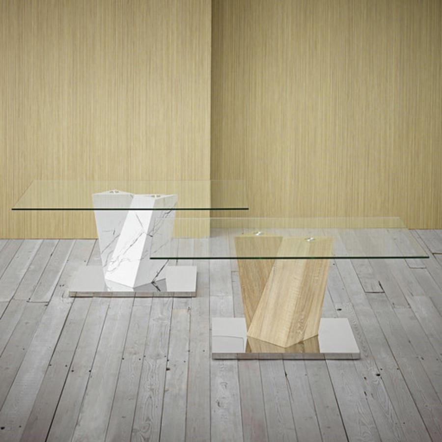 GRADE A2 - LPD Alpha Faux Marble Coffee Table 