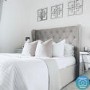 GRADE A2 - Safina King Size Buttoned Wing Back Ottoman Bed in Silver Grey Velvet